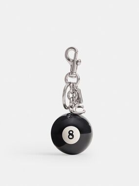 Coach Eight Ball Bag Charm
